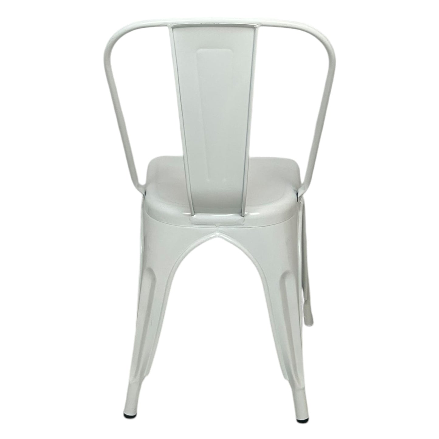 Silla Apilable de Acero Color Blanca