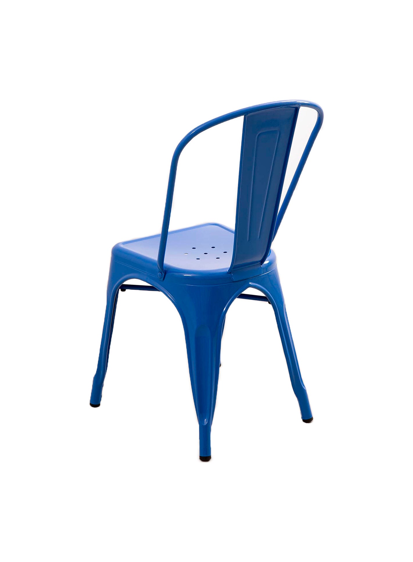 Silla Apilable de Acero Color Azul Marino